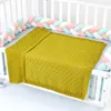 Infant Baby Boy Girl Pure Color Hollow Out Knit Blanket Autumn Winter born Quilt Boys Girls Hold 210429