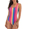 Riseado Sport Swimsuit Mulheres Competição Swimwear Nadar Cruz Atadura de Natação Suites para Banheiros U-Voltar 210625