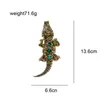 Broches, broches CINDY Xiang Grand beau crocodile pour femmes Mode animale Pin Verre Matériel Haute Qualité Luxe Bijoux d'hiver