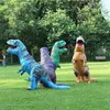 Adulte Enfants Costume Gonflable Dinosaure Costumes Blow Up Déguisement Mascotte Cosplay Costume Pour Hommes Femmes Enfants Dino Bande Dessinée Q0910