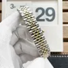 Haute qualité 41mm mode hommes montres date mécanique automatique balayage saphir dames robe montre bracelet en acier inoxydable waterp257V