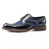 Derby Männer kleiden Schnüre -up Fashion Casual für Business Shoes Classic Designer männlicher AF
