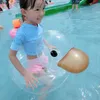 Ins net célébrité épaissie enfants parc aquatique transparent canard aisselle anneau de siège pour les nourrissons et les tout-petits de stock fournitures de natation jouet