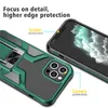 Capas de telefone magnético para suporte de anel para Samsung Galaxy Z Flip 5 4 3 S23 Ultra Plus Iphone 14 13 Pro Max Heavy Duty Armor Kickstand Covers
