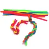 FIDGET ABREACT 압축 해제 밧줄 유연한 접착제 로프 TPR HYPERFLEX Stretchy String 네온 슬링 장난감 DIY 레인보우 팔찌 19cm H22202