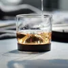 Whisky vin glas berg trä botten irländska öl transparent glasögon kopp för whisky wines vodka bar klubb verktyg scotch gwb14280