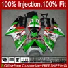 Injection Mold Kit For KAWASAKI NINJA ZX-636 ZX600 ZX 6R 6 R 600 CC 03-04 Body 8No.96 ZX 636 600CC ZX6R 03 04 ZX600C ZX636 ZX-6R 2003 2004 Fairing OEM Bodywork green stock