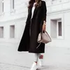 Женские шерстяные смесистые пальто женские куртки Parkas 2022 зимние пальто с длинным рукавом Свободная мода Повседневная траншеи Топы Уличная одежда ROPA Mujer