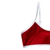 Women's Swimwear Women's Sexy Red Brazilian Bikini 2022 Women Halter Swimsuit Female Two-pieces Set Bather Bathing Suit Swimming