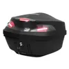 48L Motorrad Roller Top Box Topbox Gepäckaufbewahrung hinten mit LED-Licht Universal