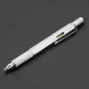 Pen Multifunctional tool slotted cross screwdriver level scale capacitance six in one metal ball