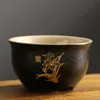 Cerâmica Retrô de chá sazonal xícara de chá preto tigela de cerâmica tigela de cálculo de cadeira de chá de vinho Teware Cap 60ml