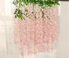 Wedding Flowers 110cm dense wisteria flower artificial silk vine elegant vine rattan garden parties decoration