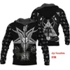 Пентаграмма 3D Print Hoodies Gothic Satan Thiftsirts Мужчины Новый Осень Весна Бренд с капюшоном Hoodie Hip Hop Мужская Толстовка Толстовка T99