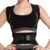 Maschio Femmina Regolabile Doppia Cinghia di Tiro Postura Correttore Corsetto Back Brace Cintura Supporto Lombare Dritto De Espalda