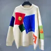 Personalized Design Sense Stitching Contrast Sweater Woman S7220 Women's Sweaters