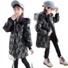 2021 mode Teenager Mädchen Kleidung Winter Jacke Warme Dicke Mantel Kinder Kleidung Kinder Parka Große Pelz Mit Kapuze Oberbekleidung Für 3-14 H0909