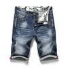 Мужские шорты Summer Stretch Short Jeans Fashion Casual Slim Fit Эластичная джинсовая одежда мужской бренд