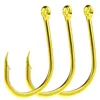 1000pcs10box 10 Sizes Mixed 312 Gold Ise Hook High Carbon Steel Barbed Fishing Hooks Fishhooks Pesca Tackle FS5997400125