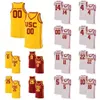 Sj NCAA College USC Trojans Basketball Jersey 21 Onyeka Okongwu 22 Drake London 23 Max Agbonkpolo 24 Brian Scalabrine Custom Stitched