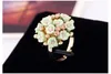 Kwiat otwarcie regulowany pierścień modne kobiece kryształowe kryształowe pierścienie ceramiczne losowe mieszanki