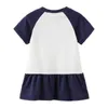 2021夏の女の子の新しいスカートIns Tiktok Baby Girls Dresses漫画愛フルーツカジュアルドレス子供の王女スカートロングTシャツ学生スポーツジムドレスG62CDVU