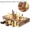 4 Größe Magnetic Board Turnier Reise tragbares Schachsatz Neues Schach gefaltetes Board International Magnetic Chess Set spielen Geschenk4591124