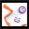 Nyhetsartiklar Portable Folding Pocket Flying Kite Kid Toy Storage Case Outdoor Sport Children Present Multicolor Enstaka små drakar T3722528