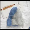 Beanie / Chapéus de Crânio Chapéus, Lenços Luvas Moda Aessórios Drop Ergents 2021 Chapéus de malha para Mulheres Estilo Twist Beanie Outono e Feminino Tampão