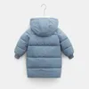 Herbst Winter Warme Kinder Kleidung Jacke Baumwolle Dicke 3-8 10 12 Jahre Kinder Baby Jungen Mädchen Mit Kapuze unten Oberbekleidung Mantel 210529