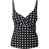 Kvinnors badkläder Kvinnor Polka Dot Tankini Boy Shorts Swimsuit Bikini Set Beach Travel