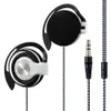 Cuffie da gioco cablate da 3,5 mm Cuffie sportive on-ear Auricolari musicali con gancio per l'orecchio per smartphone Tablet Laptop PC desktop