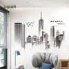 PVC Nortic City Wall Stickers Home Decor Living Room Bedroom Background Wall Decoration Self Adhesive Room Decor Sticker 210929170w