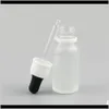 ハウスキーピング組織ホーム天使の詰め替え可能な霜ガラス電子液体の滴ボトル油ピペット容器5ml 10ml 20ml 30ml 50ml 100
