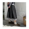 Japanse stijl zwarte geruite panelen dames rok hoge taille vintage geplooide rok elegante ruches schattige kawaii midi preppy rokken 210619