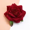 50 pz 10 cm rose testa matrimonio piante decorative wall fai da te decorazioni natalizie per la casa sposa spilla fiori artificiali a buon mercato
