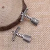 Wholesale lot 100PCS bottle opene antique silver charms pendants jewelry findings DIY for necklace bracelet 25*20mm DH0802