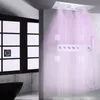 Krompolerade duschkranar Set 620*320 mm LED -badrum termostat dold duschblandare med handhållen