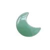 Loose gemstones Natural Carved MOON Crystals Stone Healing Energy Pocket Figurine for Home Decorative DIY Jewelry Making