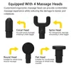 2021 Muskelmassage pistol Deep Tissue Percussion Handheld Massager Guns for Gym Office Home Post Workout Recovery med 6 Heads5227356