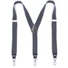 Heavy Duty Suspenders with Swivel Hooks for Men Work Jeans Y Back Big and Tall Adjustable Elastic Trouser Braces Belt Loop Strap