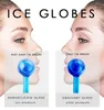 2pc set kalla islober ansikte massager hudvård verktyg stor skönhet ICES hockey ansiktsrulle för nacke ögon cirkel minskar puffiness anti aging rynkor lugnande