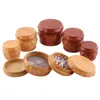 Criatividade Wooden Drum Herb Moedor Fumar Acessórios 40 * 32mm 4 Camadas Crusher Tobacco Moedores DHL Free Entrega