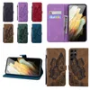 Imprimer des portefeuilles de portefeuille en cuir pour Samsung A33 A53 M52 5G Galaxy S22 Plus Ultra A13 A23 4G Xiaomi 11t Pro 11 Lite Imprine Animal Vintage Solder Capy