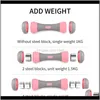 Halteres Yoga Ajustável Ajustável Treino Pesado Músculo 234 Kg Borracha Dumbbell Home Ginásio Sports Braço Unisex Fitness Equipment V5V6N Ko8ah