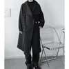 Herenwol melanges mannelijk Japan Korea Streetwear Jacket Overjas Windscheper Losse casual wollen lange jas trenchcoat herfst winter bovenkleding