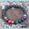 Pulseiras de tênis joias de joias e edotália moda de 8 mm de olho de tigre bracelete para mulheres meninas 7 chakras yoga jóias de meditação bijoux1 gota