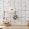 Dicor 500cm modernt kök klistermärken Vattentät oljebeständig klassisk mönster väggklistermärken skydda skrivbordet självhäftande 210705