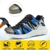 Anti-smashing and Anti-piercing Safety Shoes for Men's Sports Wear-resistant Protection Work Steel Toe 211217