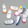 Meninos meninas sapatos sapatilhas casuais sapatos de lona para crianças anti skid sola macia elástico sólido impresso crianças crianças tênis 210713